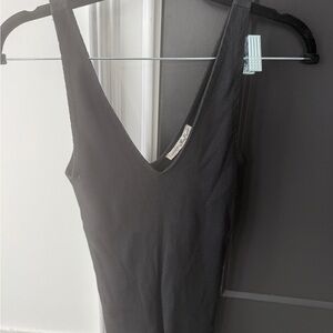 Express Black Ribbed Tank Top